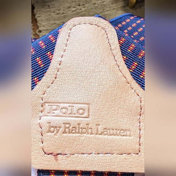 RARE!! Ralph Lauren POLO Leather Suspenders NEW - Picture 4 of 4